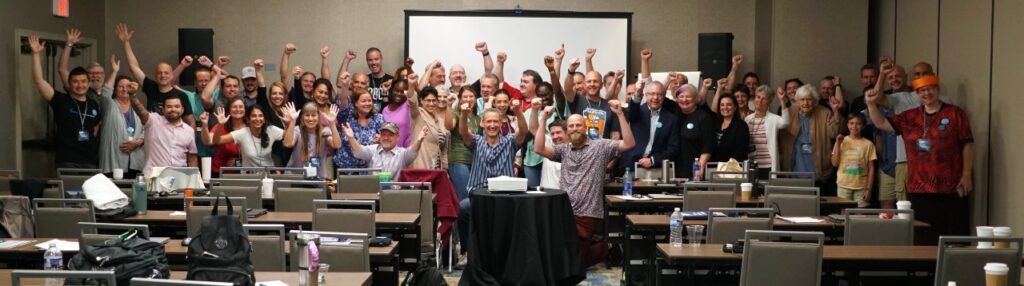 Group photo from a previous Olsons live workshop